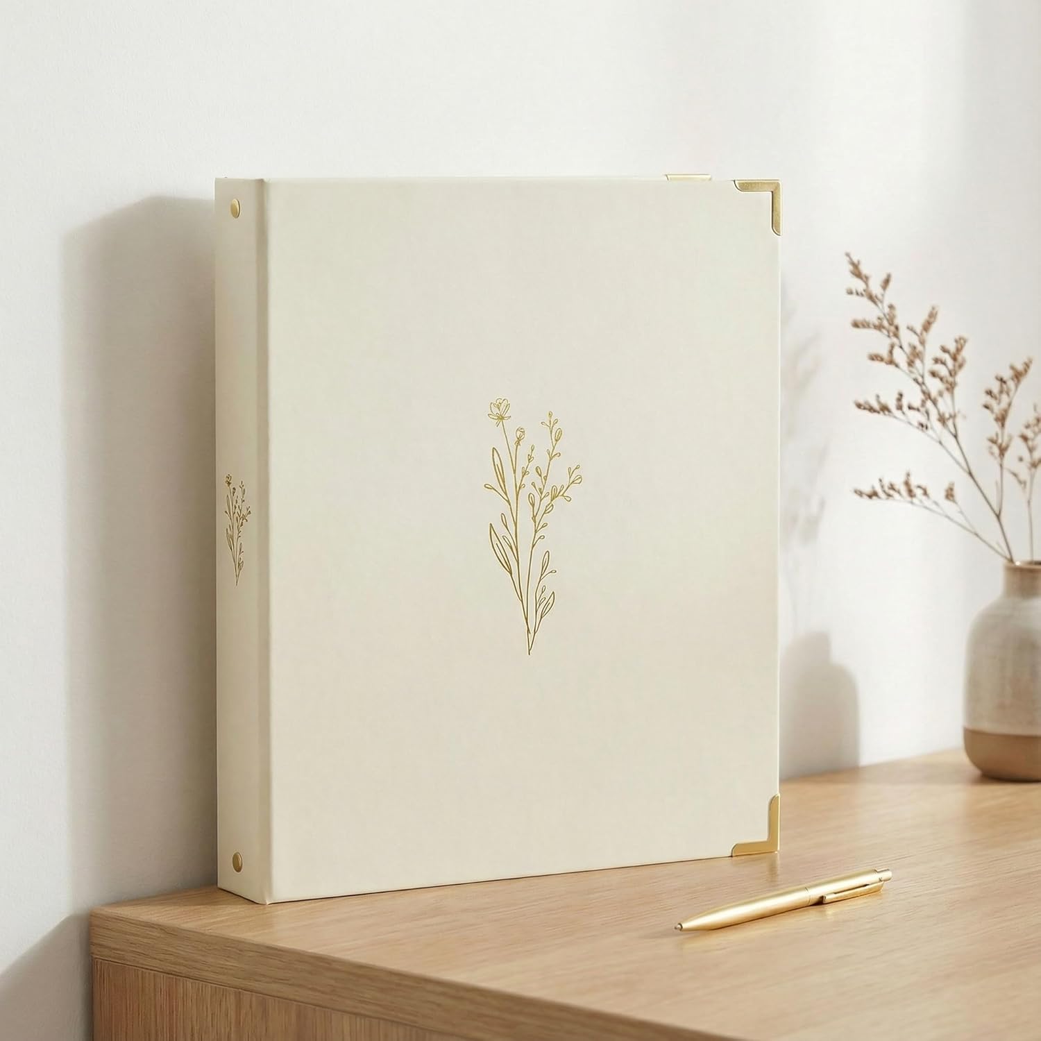 Aesthetic 3 Ring Binder Set of 2 - Sturdy 1 Inch Binder Fits Letter Sized Paper - A Cute Holder for Women or Men with Pocket Easily Organizes Your Paperwork for School, Office or Work - Image 8