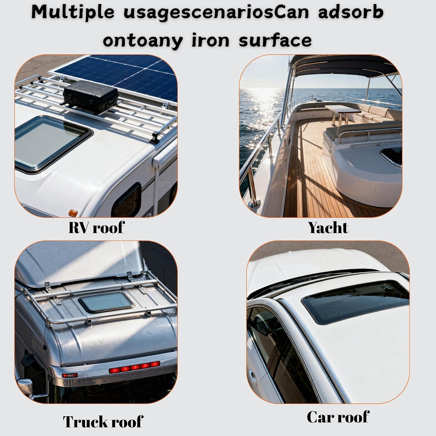 Starlink Mini Roof Mount Kit – 266 lbs Vehicle Magnetic Flat Mount, Premium ASA Material with High-Strength Acrylic Cover, 360° Protection and Uninterrupted Signal(Black)