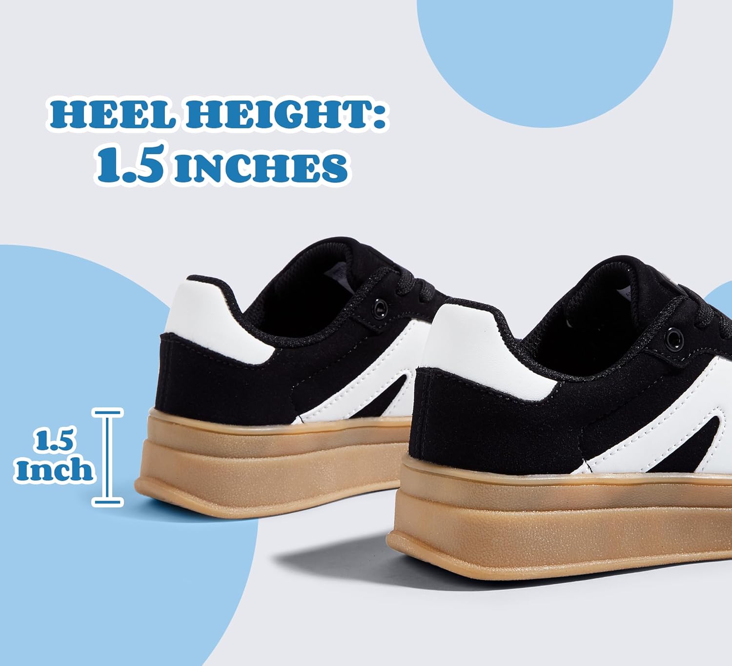 LUCKY STEP Boys Girls Platform Sneakers Fashion Casual Non Slip Walking Shoes Classic Retro Tennis Sneaker for Big Kids - Image 4