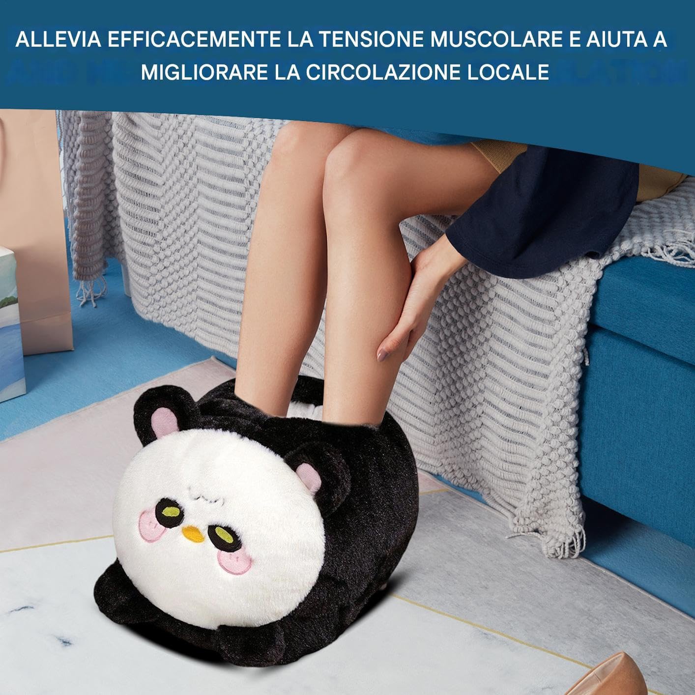 Scaldapiedi Elettrico Scarpe Termiche Portatili | Riscaldatore Elettrico Cartoon Sotto Scrivania Clima Freddo Ufficio Viaggio Quotidiano Interno Divano Bambini Adulti Vacanze