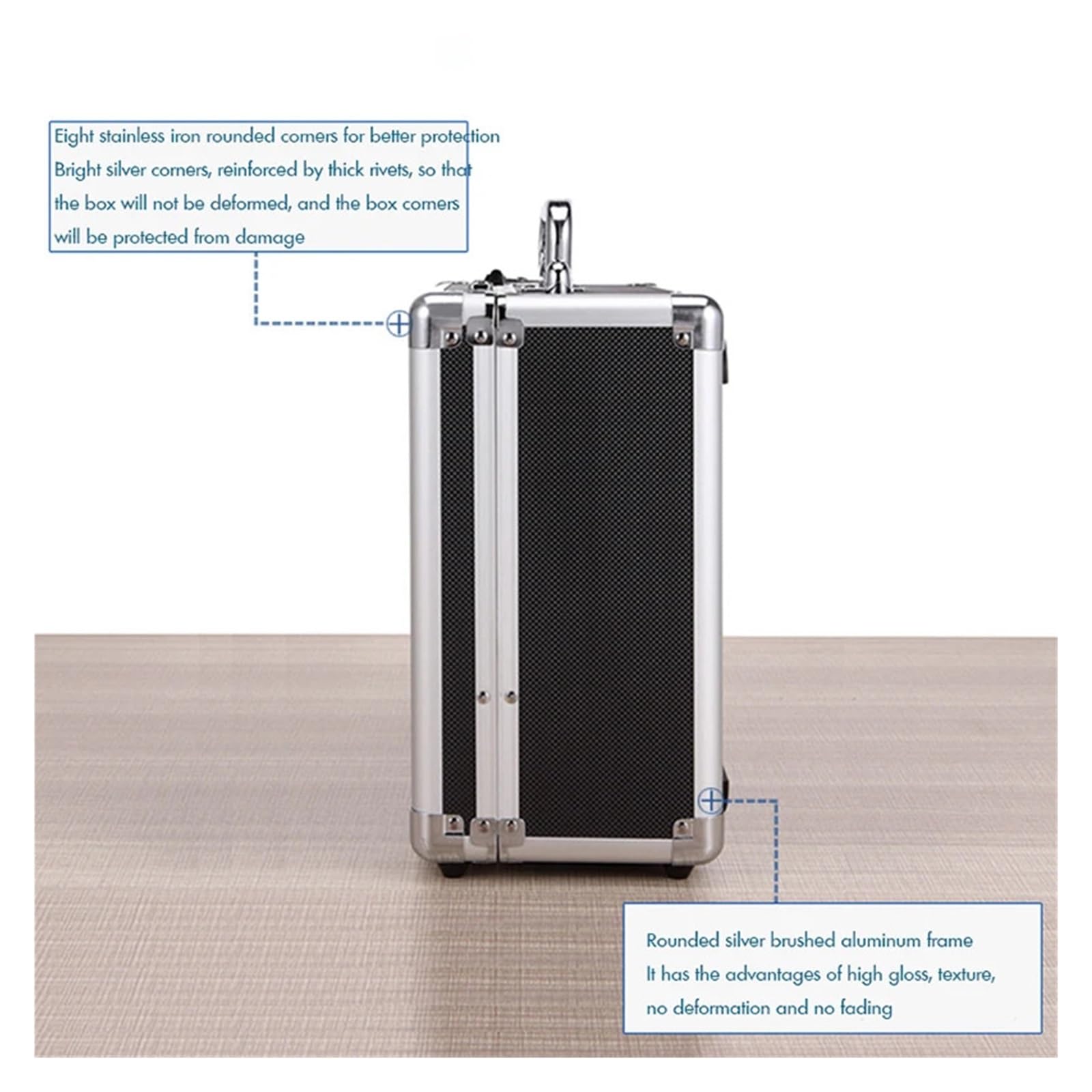 Cassetta Portautensili In Metallo Aluminum Tool Holder Box Case | Flight Briefcase With Passwords / Key Locked, Equipment Cosmetic Makeup Manicure Storage Case(Black password box)