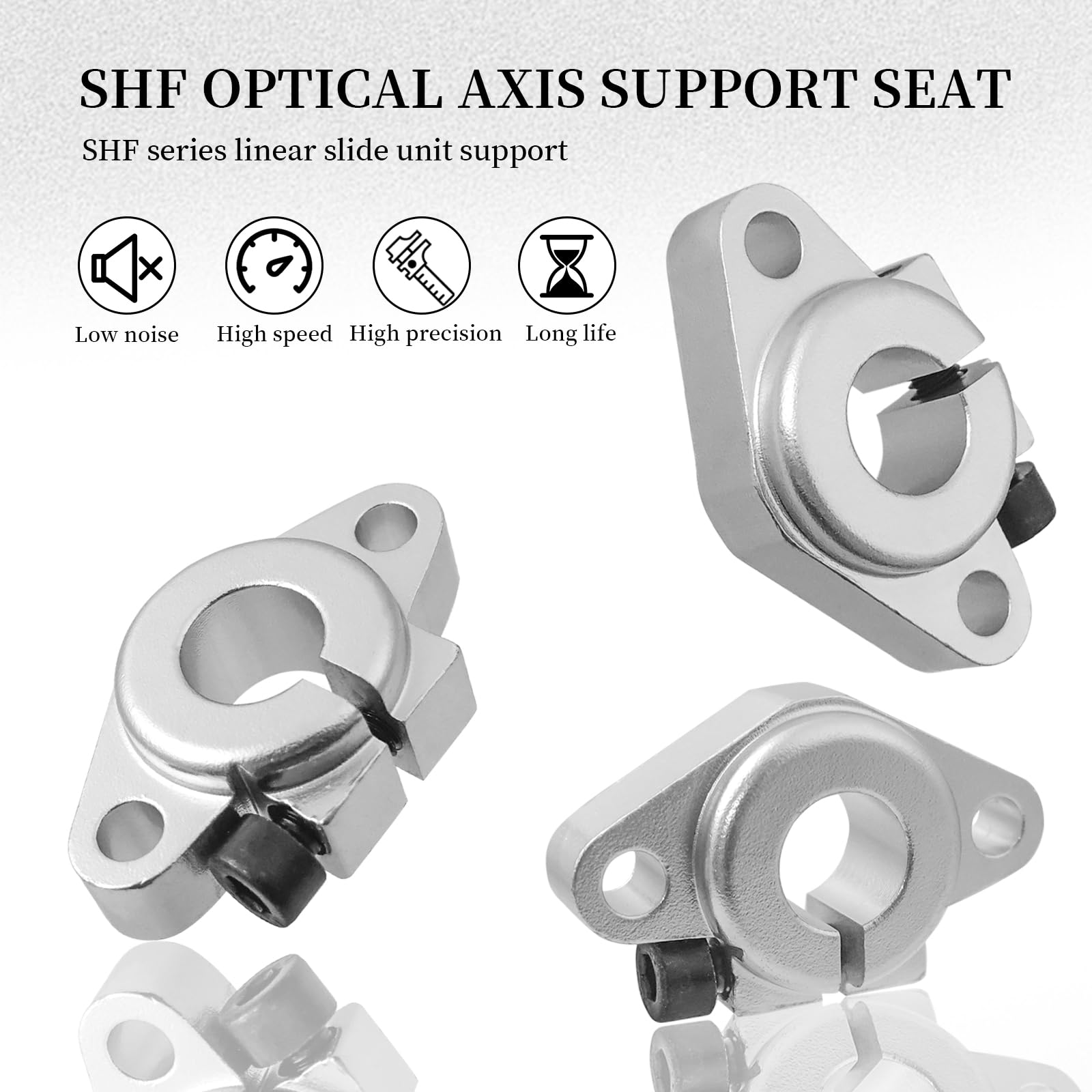 Soporte de Eje de Riel Lineal SHF12 Aluminio para Impresora 3D CNC
