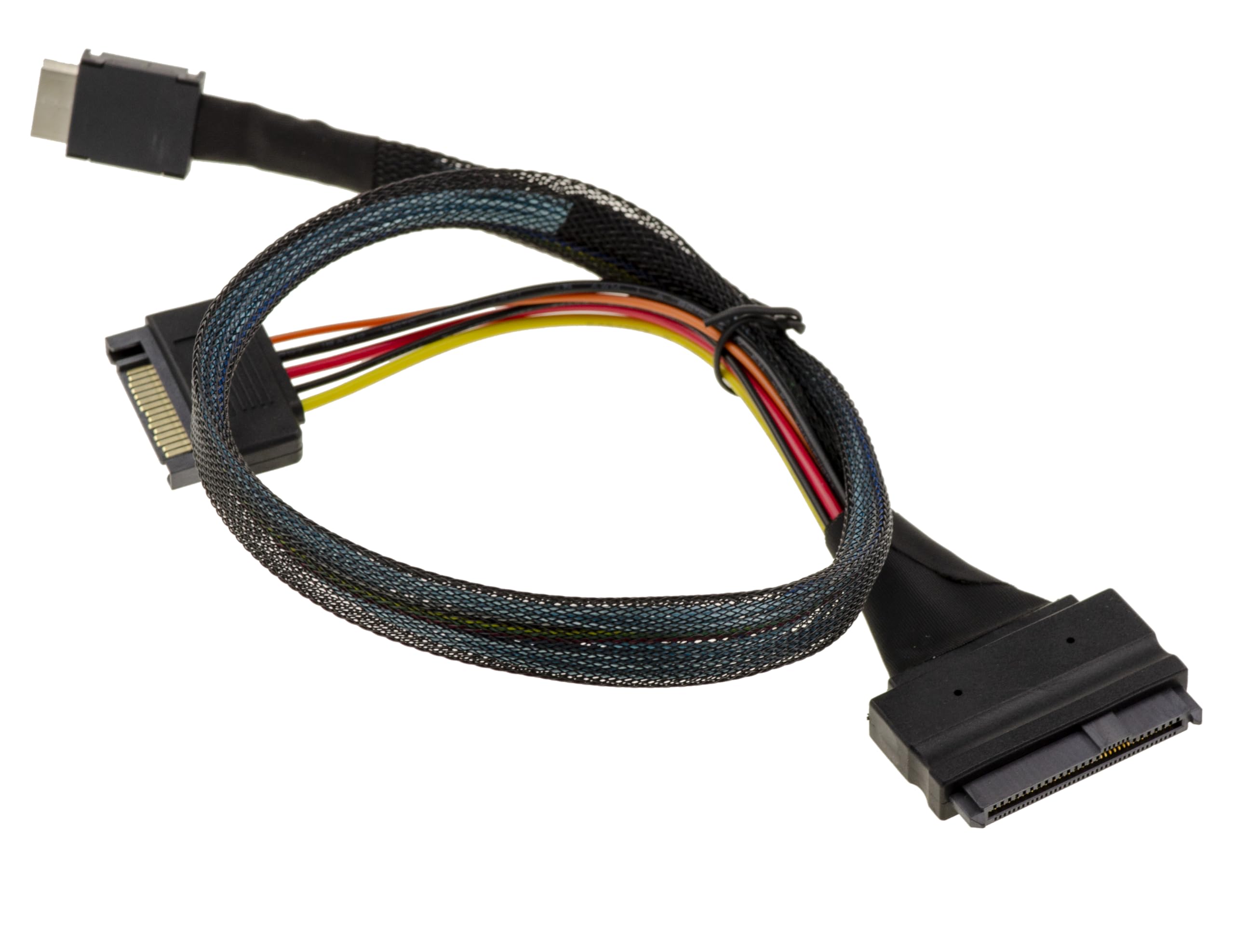 KALEA-INFORMATIQUE Scheda controller Redriver da PCIe Gen 4.0 x4 a Oculink SFF-8612 SFF-8611 con cavo per il montaggio di SSD U2 NVMe SFF-8639