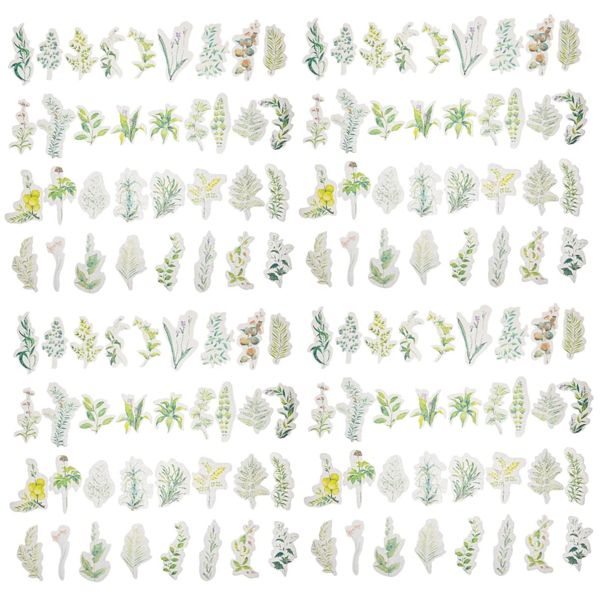 408piezas Pegatinas Decorativas De Plantas Adhesivas Para Scrapbooking y Manualidades Para Álbumes y Diarios