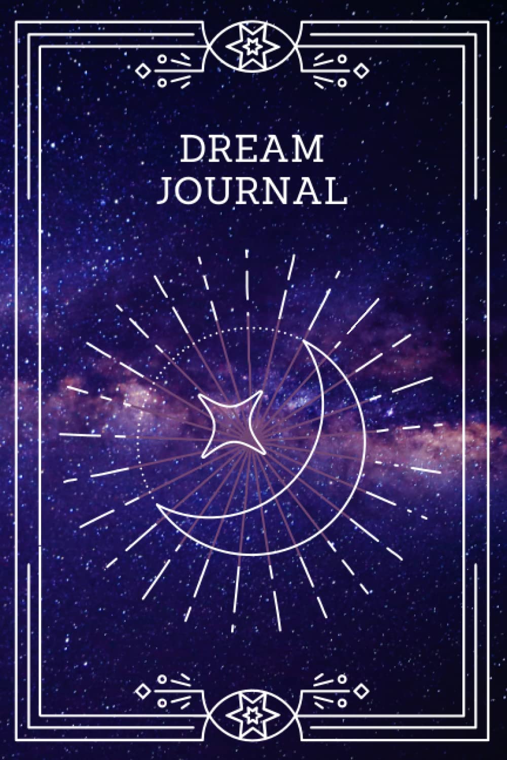 Dream Journal: Diary with Prompts to Write, Draw, Track & Analyze Your Dreams - Record Intepretations & Sleep Quality - Guided Notebook Gift for Women, Men, Teens - Moon & Stars Cover