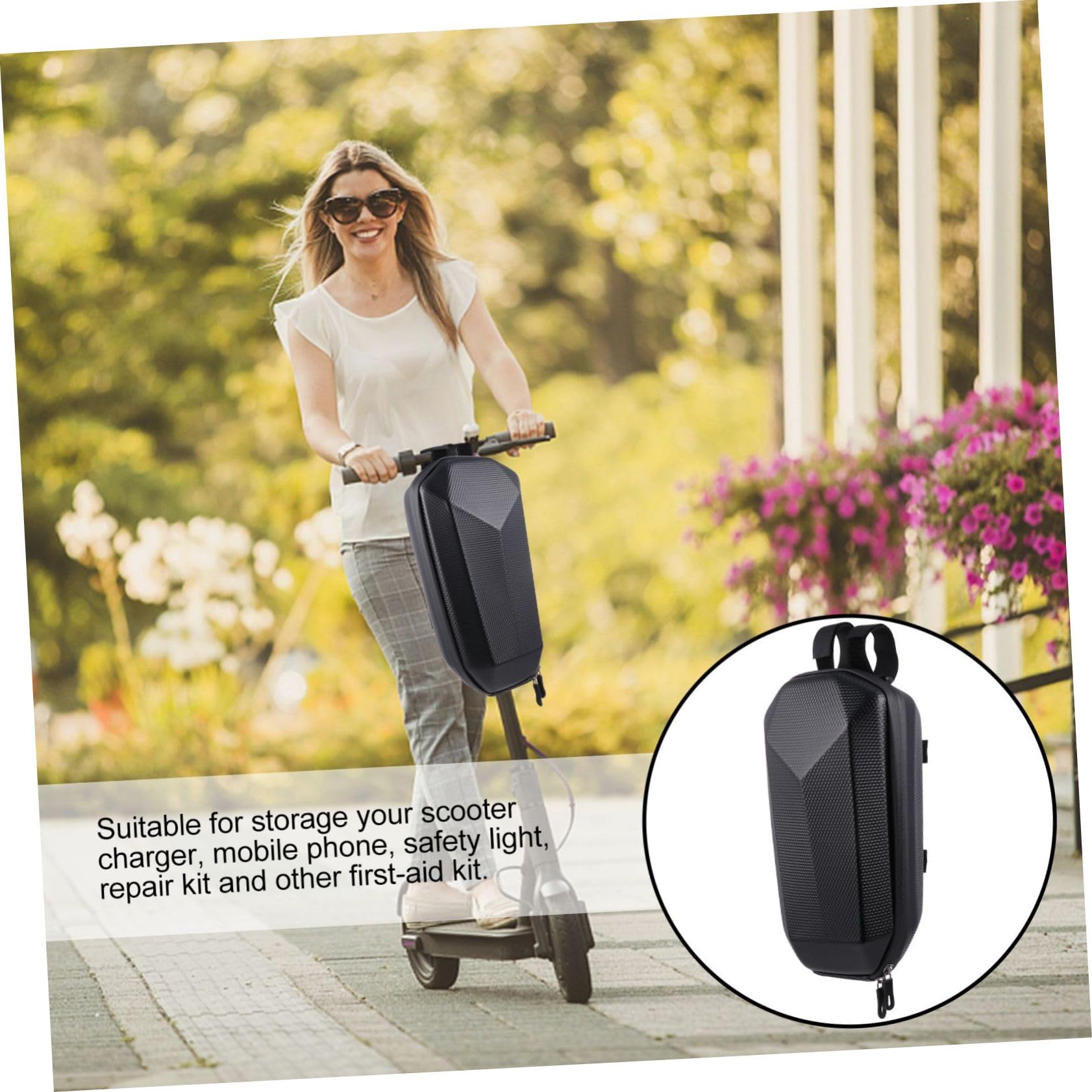 wasserdichte Lenkertasche Bike Rollergrifftasche aus Eva-Material Aufbewahrungstasche zum Einfachen Anbringen Geeignet für Mountainbikes und Citybikes zum Schutz von Werkzeug