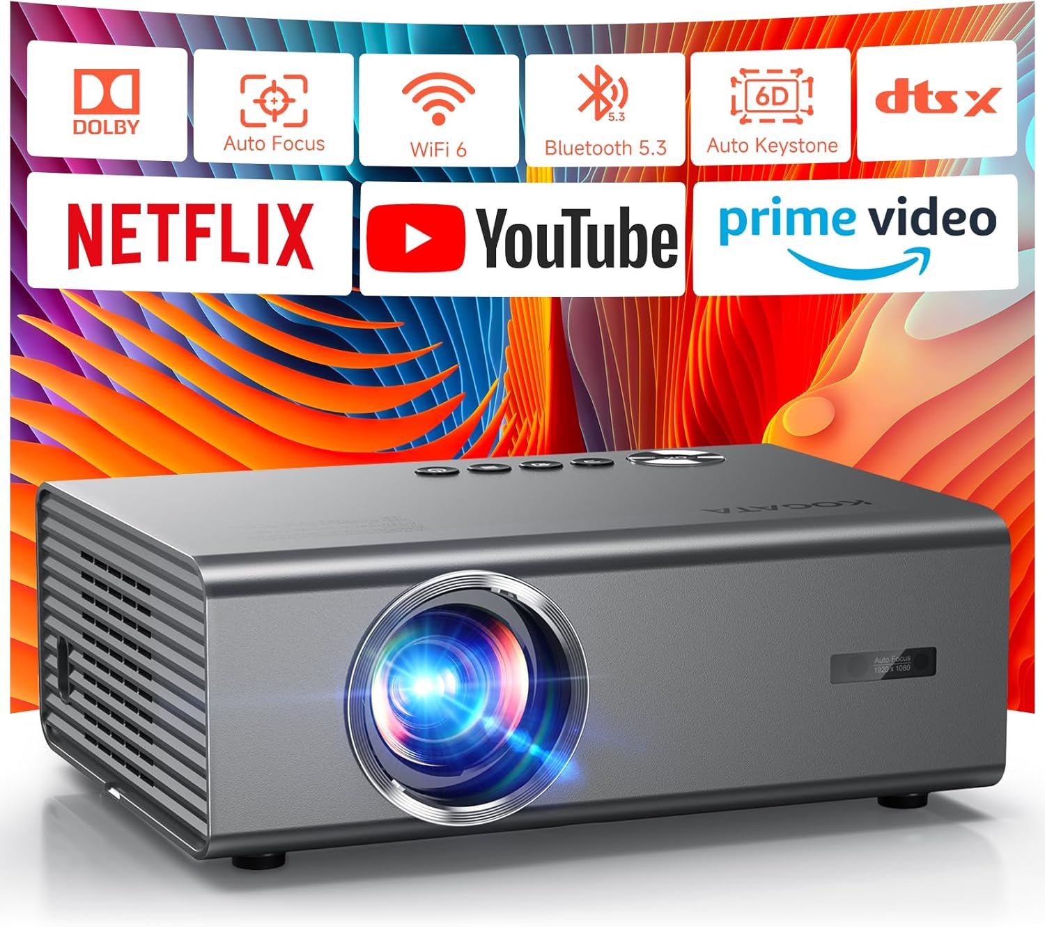 4K Projector with Netflix