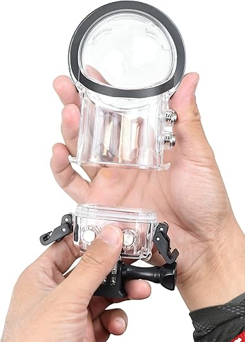Miniatura 5 de Funda de buceo invisible para Insta360 X3, antivaho con tapa de lente - Carcasa submarina de 164.0 ft