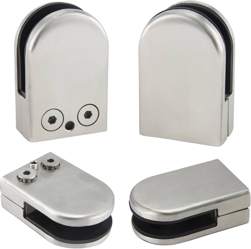 LukLoy Stainless Steel 304 Glass Clamp For Glass Balustrade