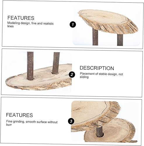 Miniatura 6 de DECHOUS Estante de madera para gato, árbol trepador, decoración de boda, maceta de jardín, maceta elevadora, estante de madera para flores, estuche,