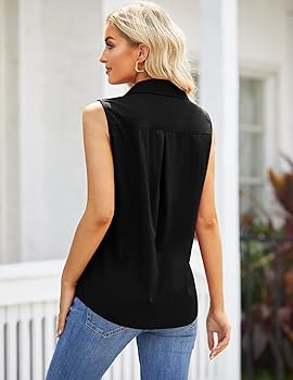 Sleeveless blouse blouse Clearance