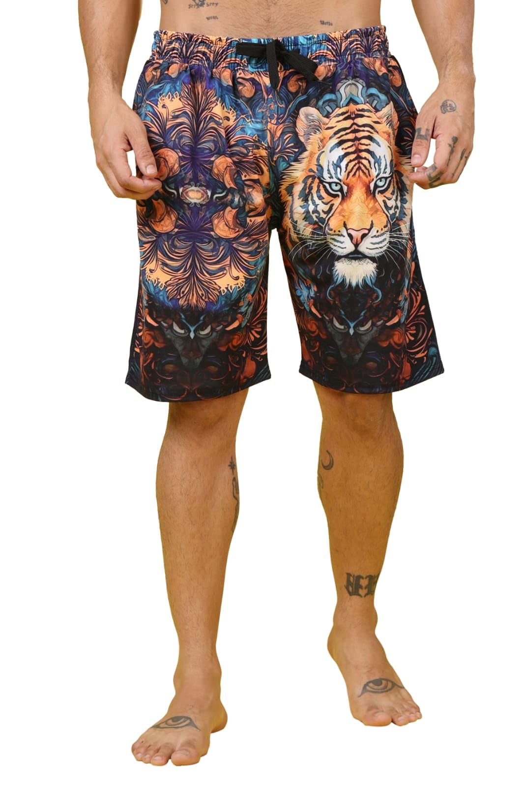Wild Tiger Printed Men Shorts