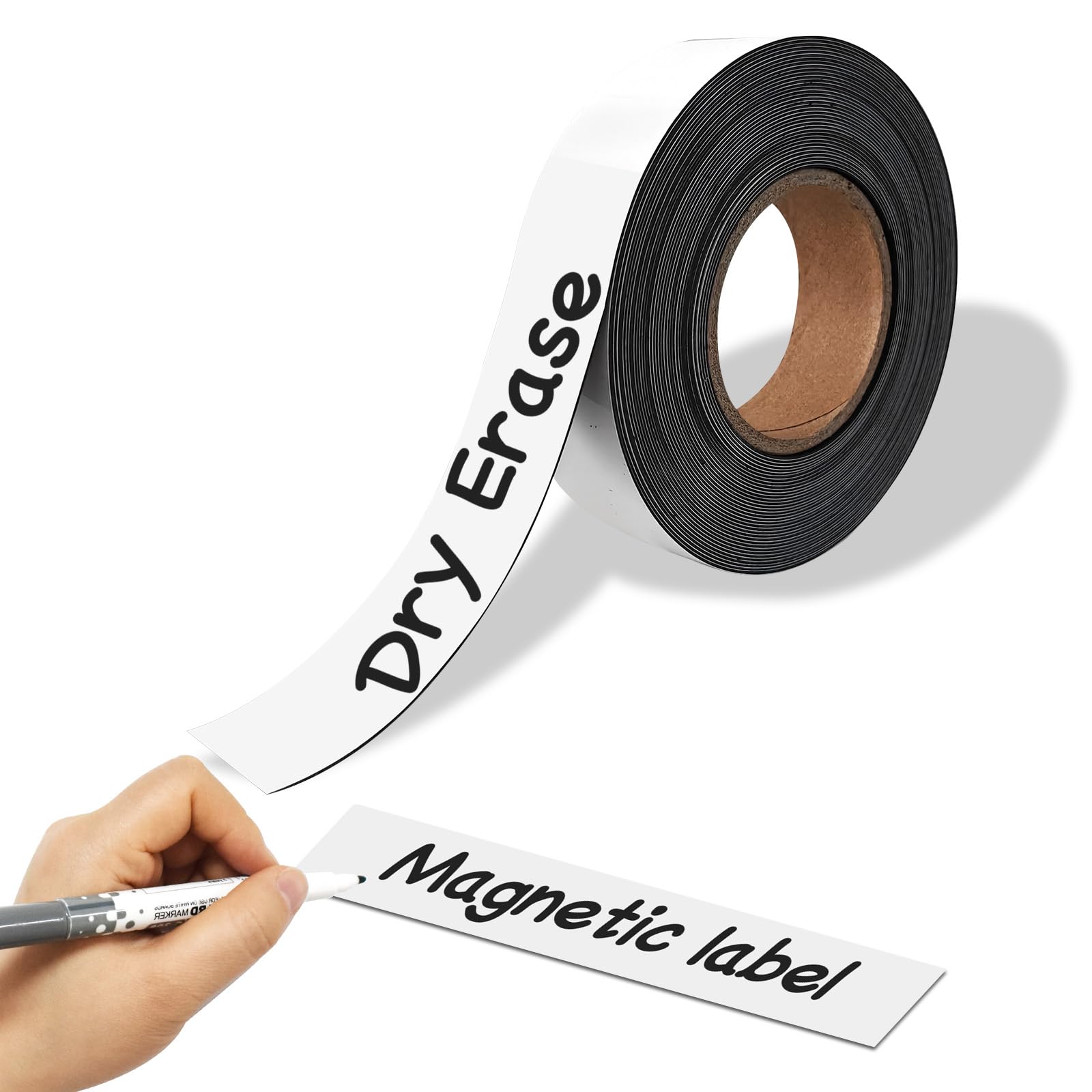 Magnetic Dry Erase Labels - 30ft Roll -12 Magnetic Dry Erase Labels - 30ft Roll -12
