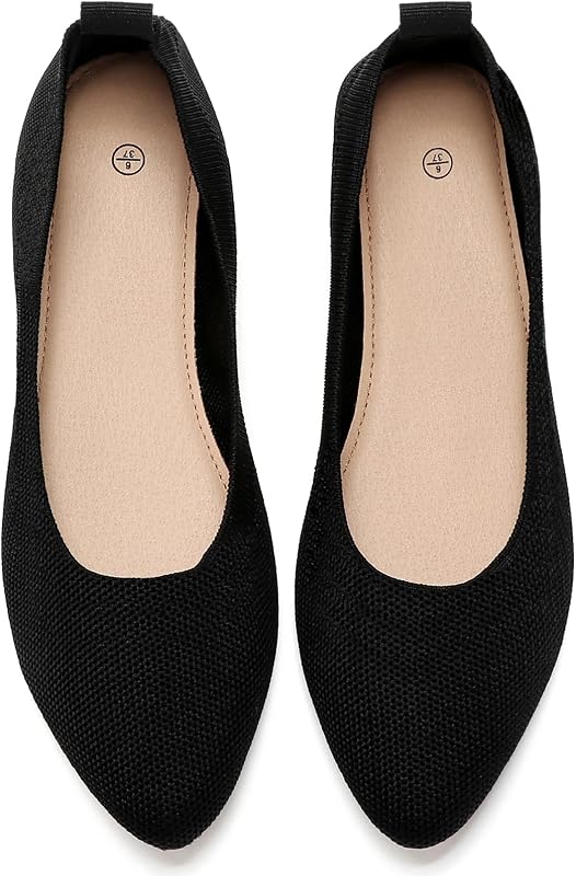 Shupua Women's Pointed Toe Ballet Flats