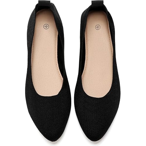 Shupua Women's Pointed Toe Ballet Flats