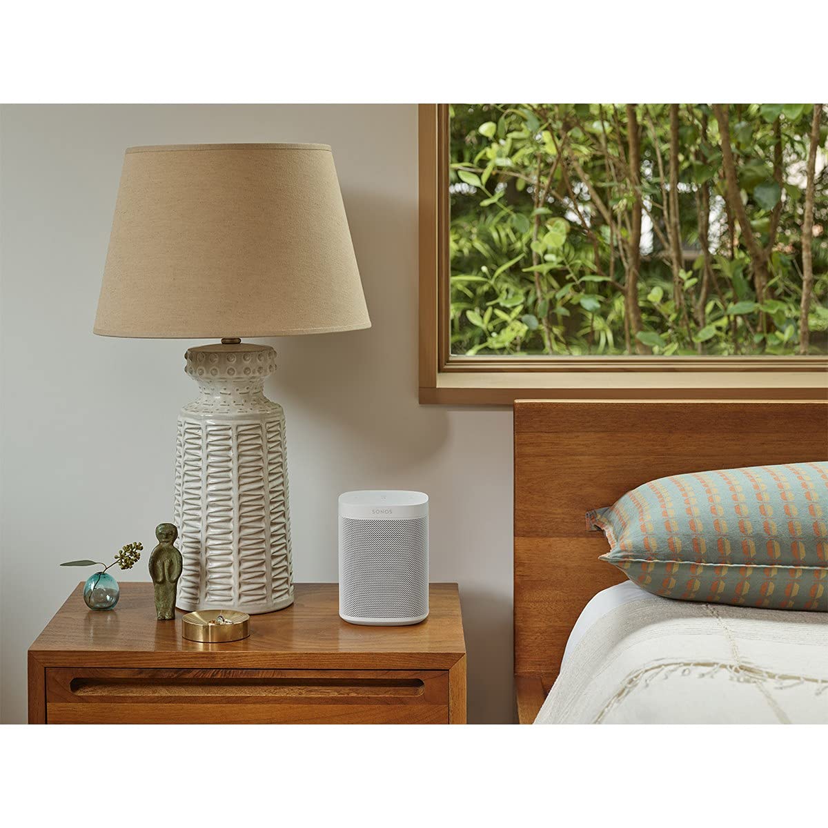 Sonos One SL - Enceinte sans Fil - Multiroom WiFi - Air Play 2 - Son Clair - Interface Tactile - Blanc