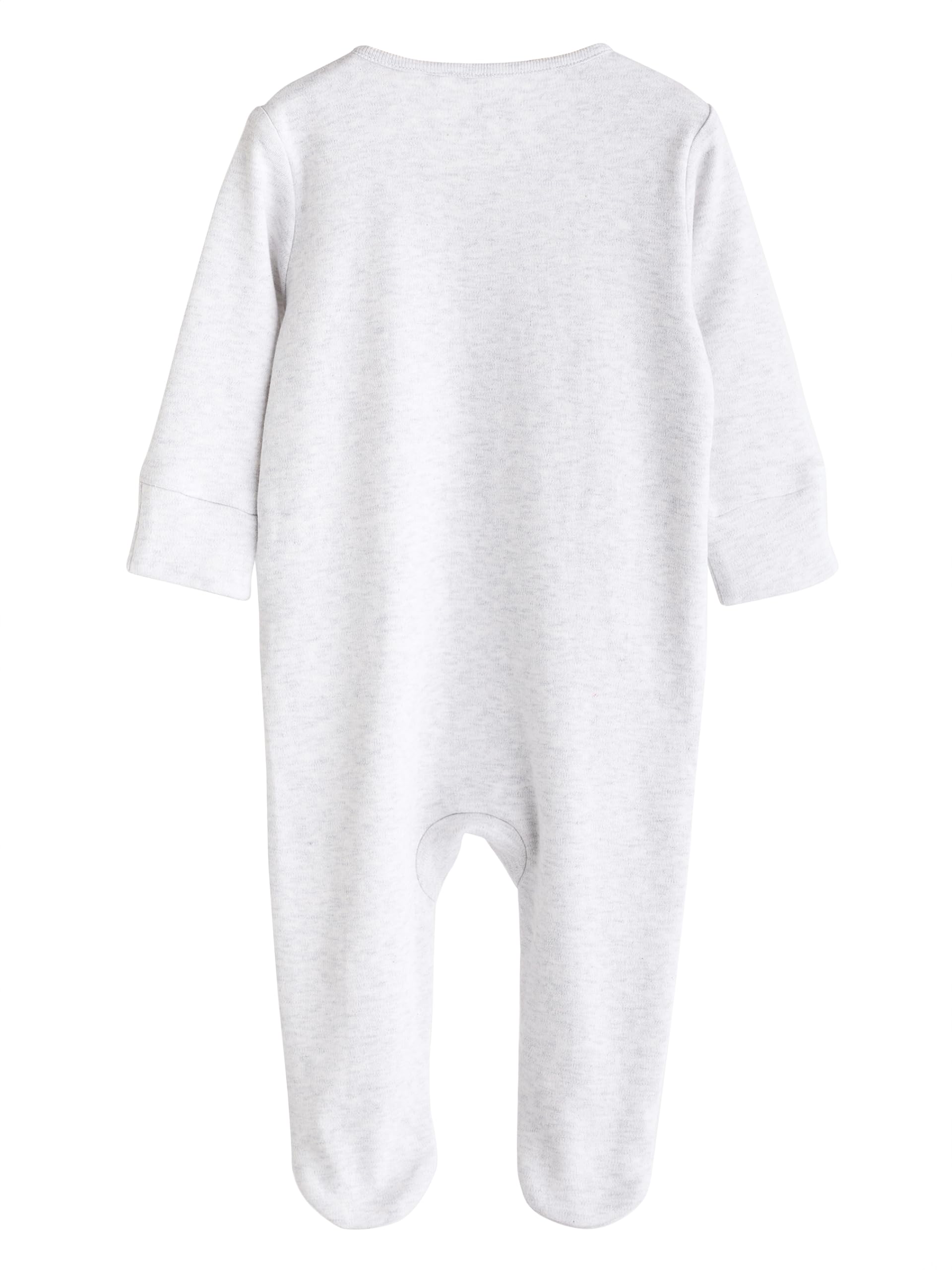 NEXT Unisex Bambino Confezione da 3 tutine basic per neonati in 100% cotone con zip