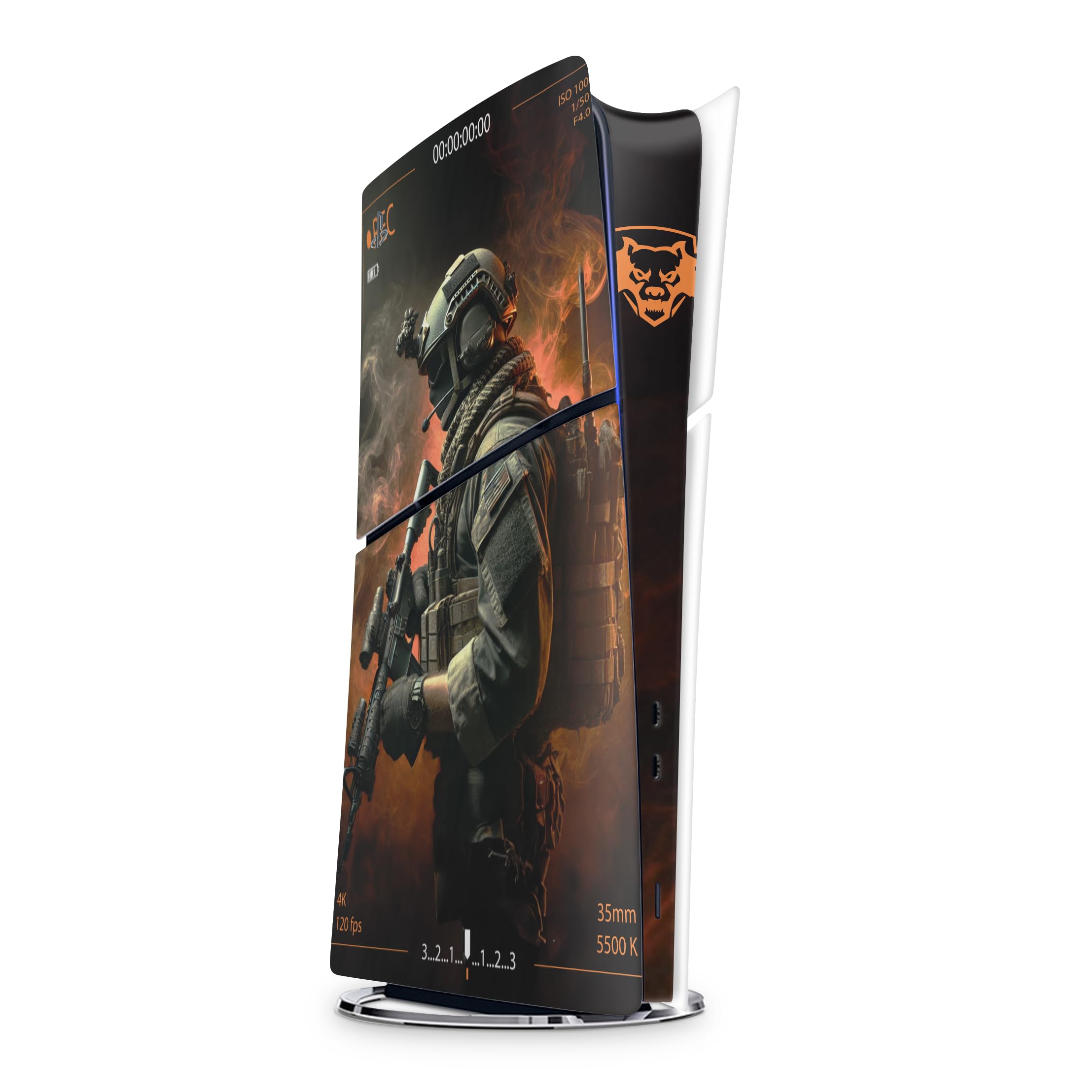 Sticker pour la PS5 Black Ops 6, Autocollant PS 5 Gaming, Console et Manette, Edition Slim Digital Skin COD (1 Manette)