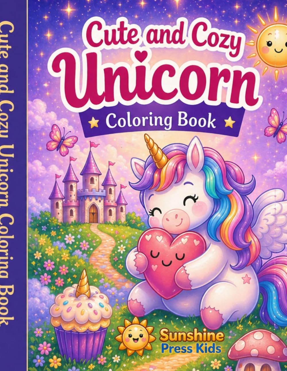 Cute &Cozy Unicorn Coloring Book: Your Adorable Unicorns In A Magical Fantasy