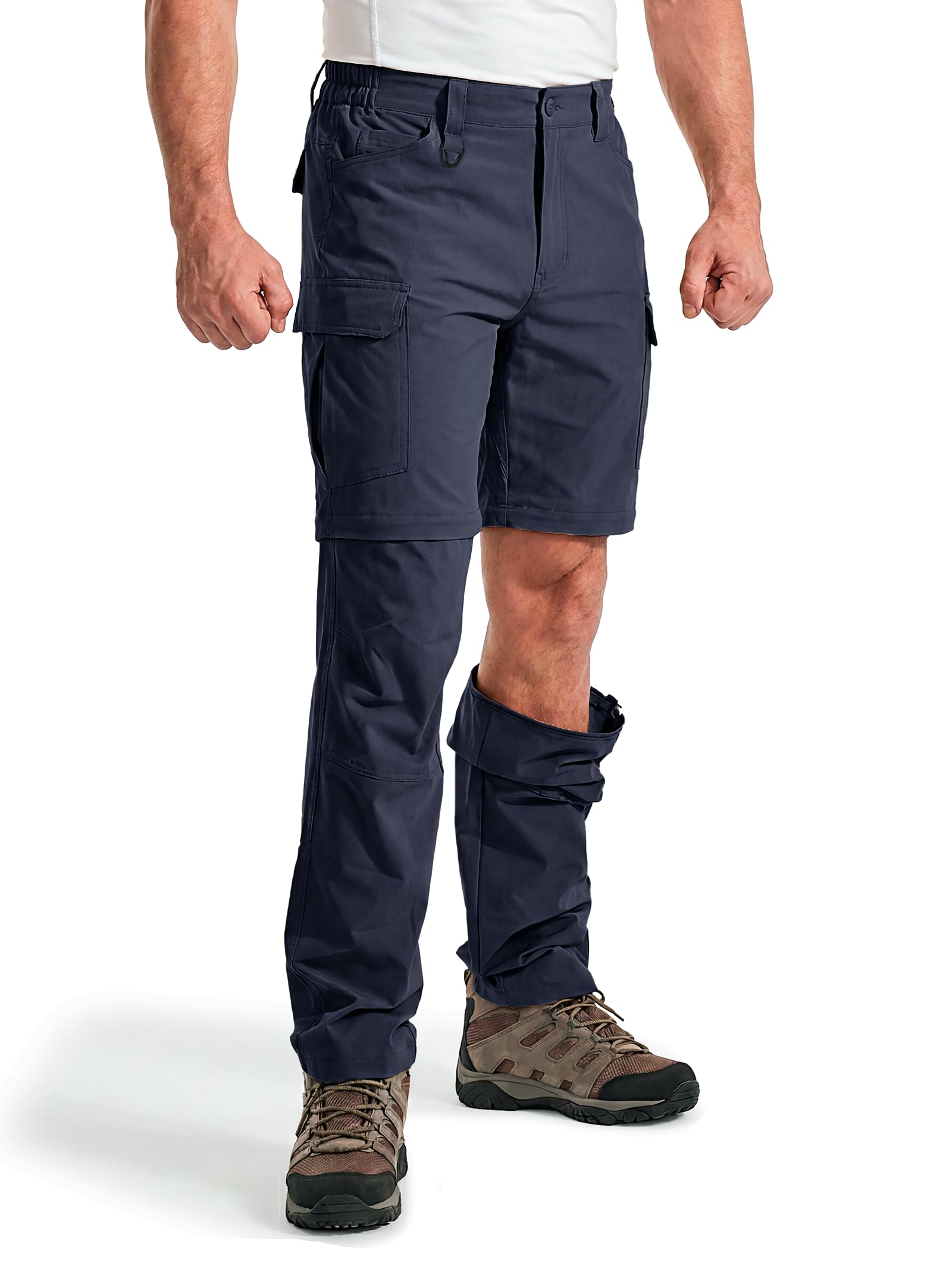 Pantalones de Senderismo Convertibles para Hombre, Impermeables, de Secado rápido, con Cremallera, Ligeros, tácticos, Multibolsillos, para Pesca al Aire Libre, Safari