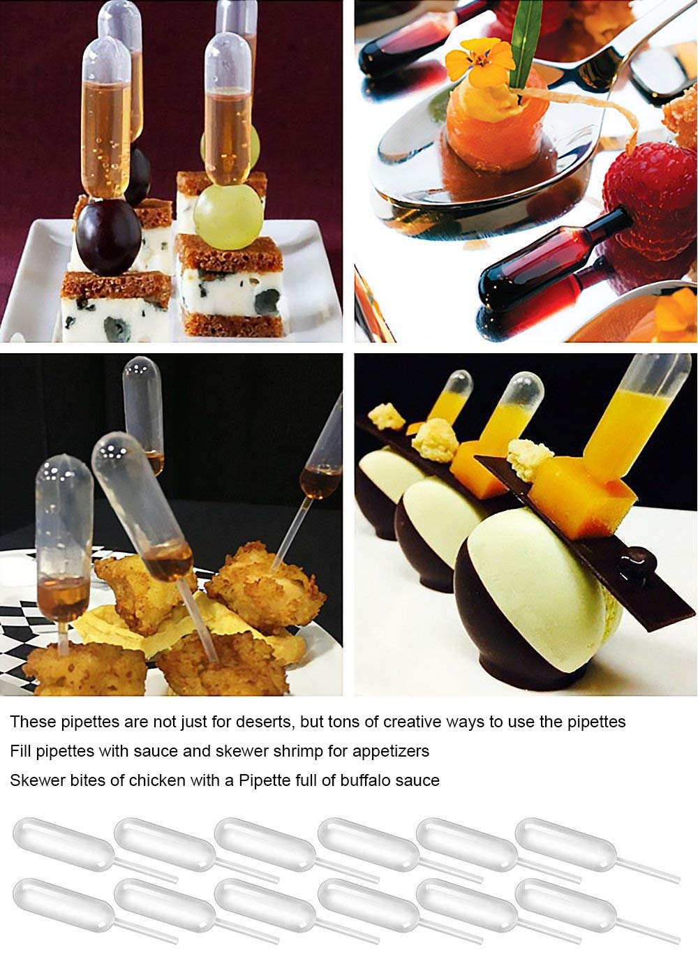 150 Contagocce USA E Getta 4ml - Per Dolci, Cocktail, Oli Essenziali, Forme Rotonda/Cilindrico/Cuore - Foto 6