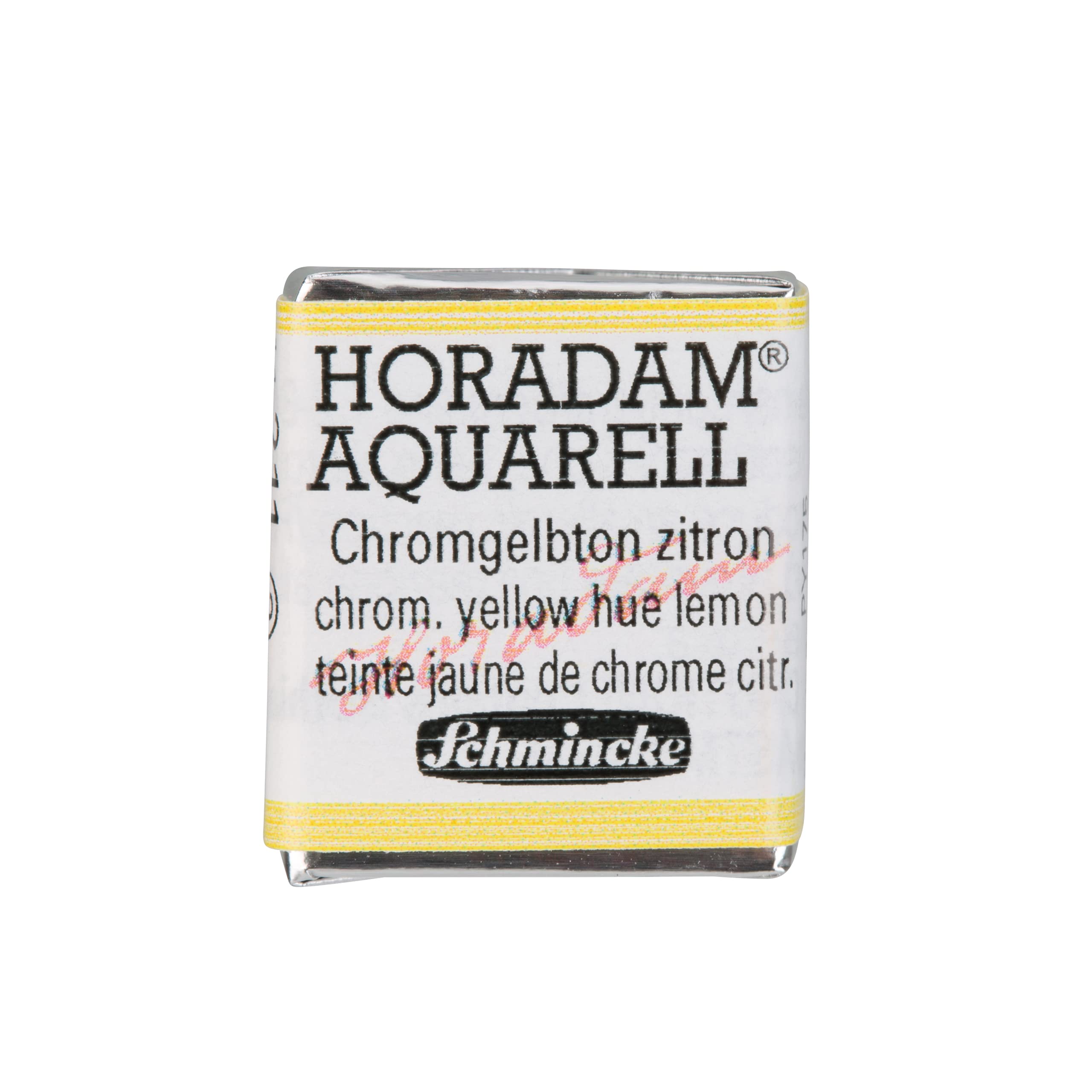 Schmincke - HORADAM® AQUARELL - finest artists' watercolours, 211 chromium yellow lemon, 14 211 044, 1/2 pan — image 1