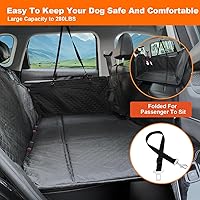 Vista 5 de Vailge Funda de asiento de automóvil para perros, extensor de asiento trasero grande para perros, impermeable, no inflable, parte inferior dura