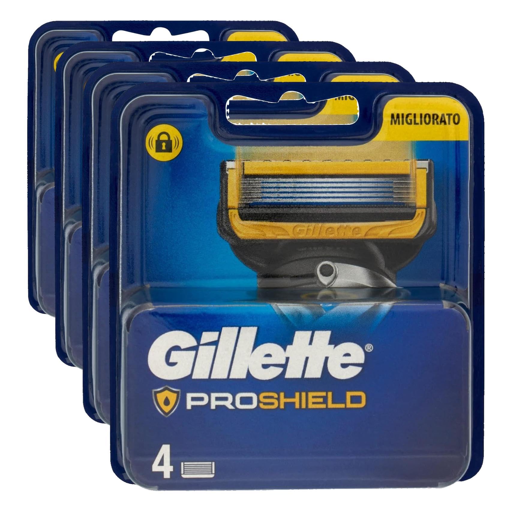 Gillette Rec Proshield 4 (Packung mit 4)