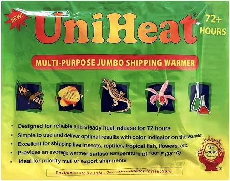 Uniheat 90 Pack 72 Hour Heat Pack - for Baby Chicks, Plants, Fish and Retiles 90 Pack