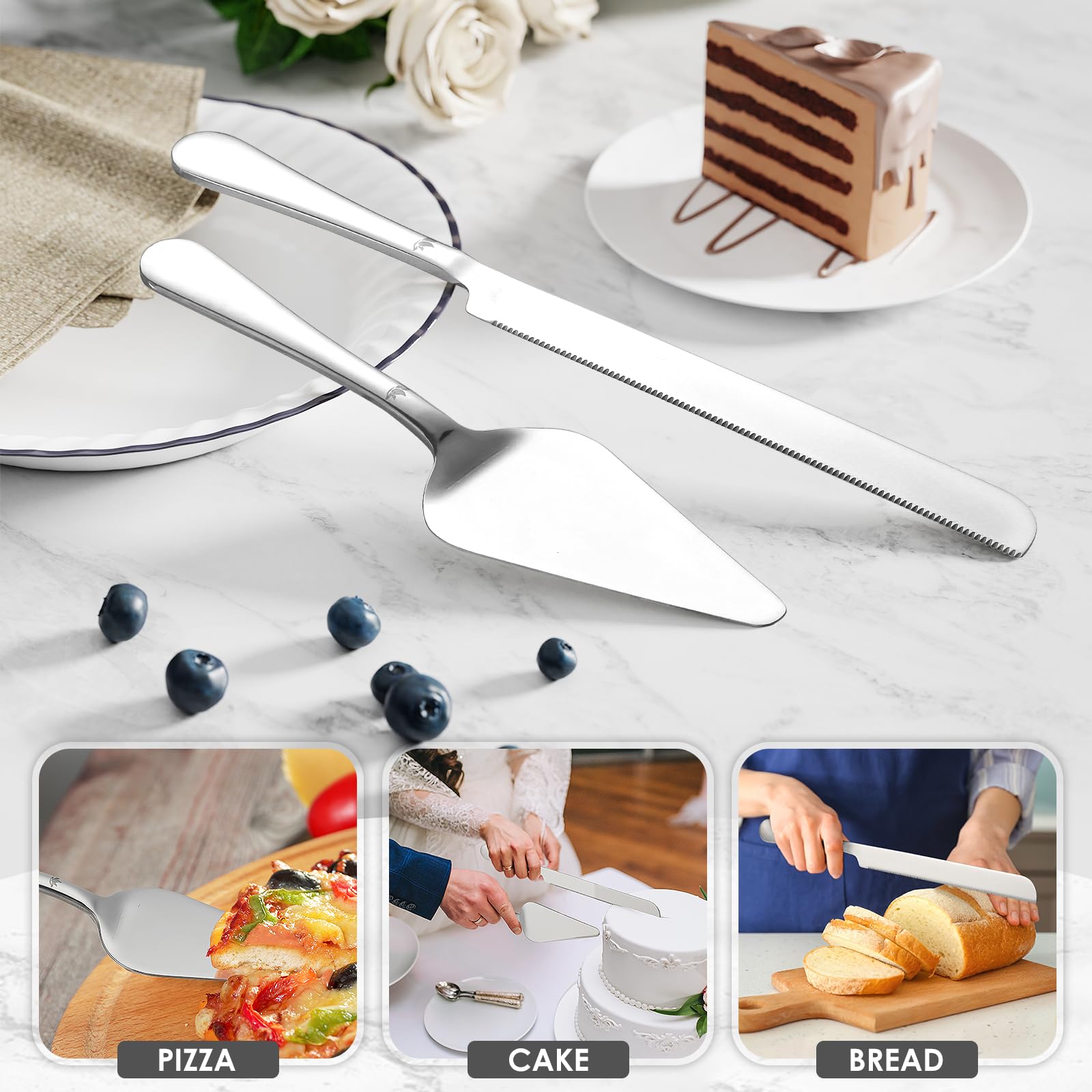 Enseble De Découpe De Gâteau Pour Ariage - Eporte-pièce R Et E - Couteau à Gâteau De