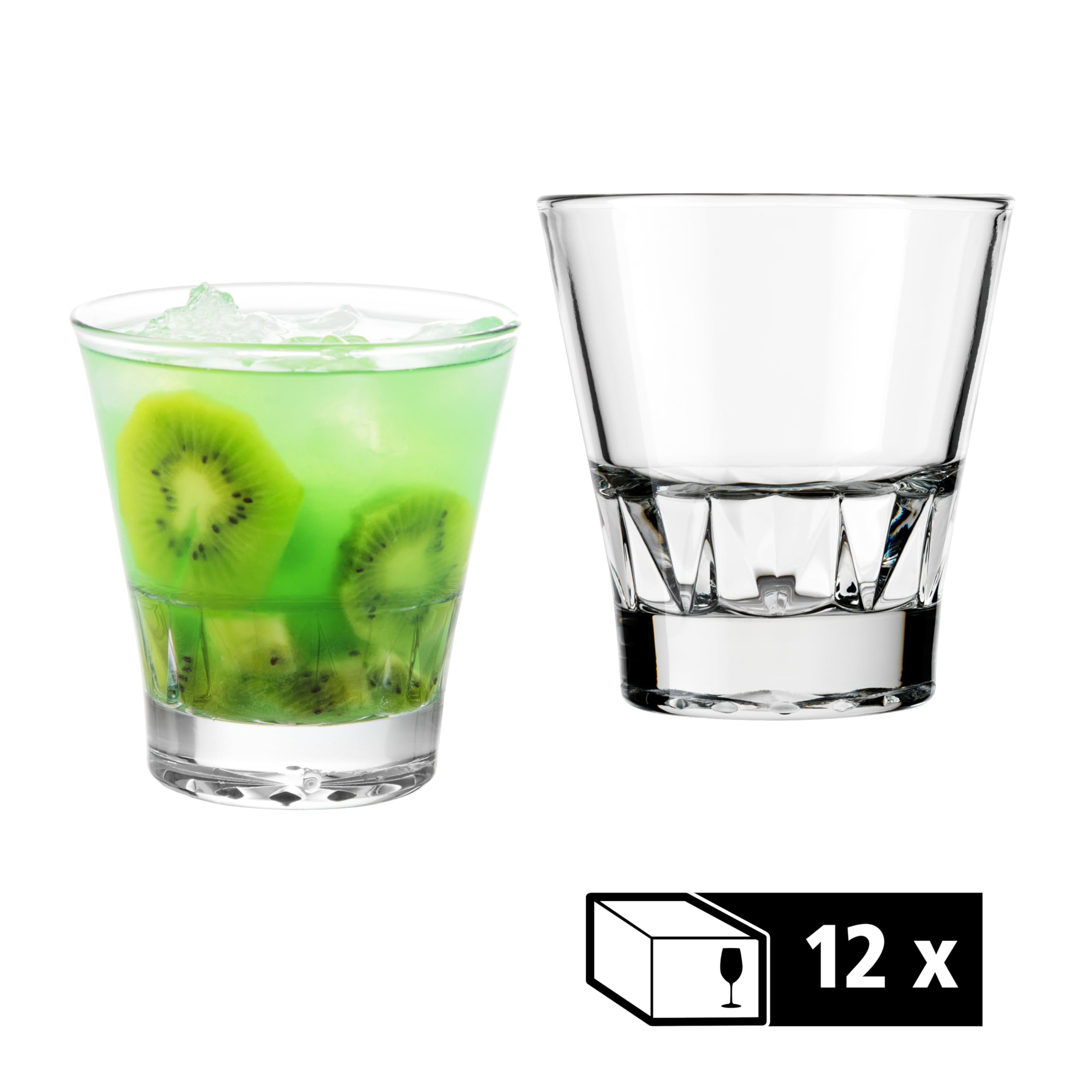 Libbey 70521 Trinkglas, D.O.F. GALLERY, 340 ml, stapelbar, 12er Set