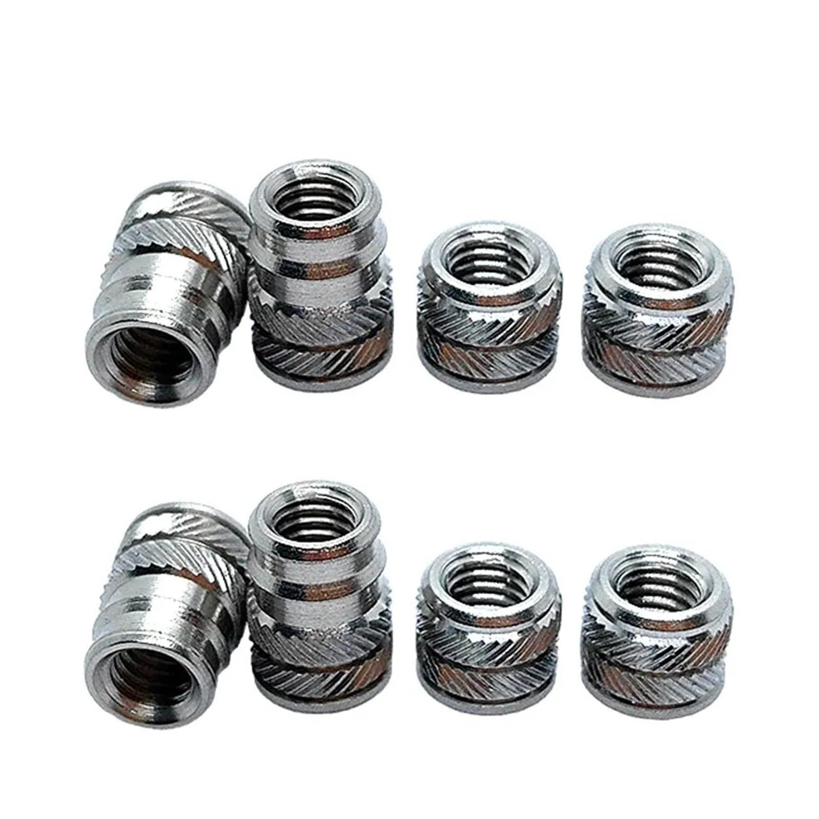ZS Hardware Tuercas de inserción con juego de calor M2.5-M6, acero inoxidable roscadas for impresora 3D(50pcs,M6x12.7x0D9.5)