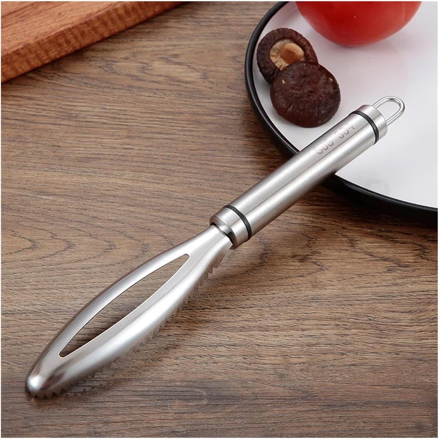 Stainless Steel Fish Scale Scraper - Fast Cleaning Grater & Peeler Tool for Kitchen Use