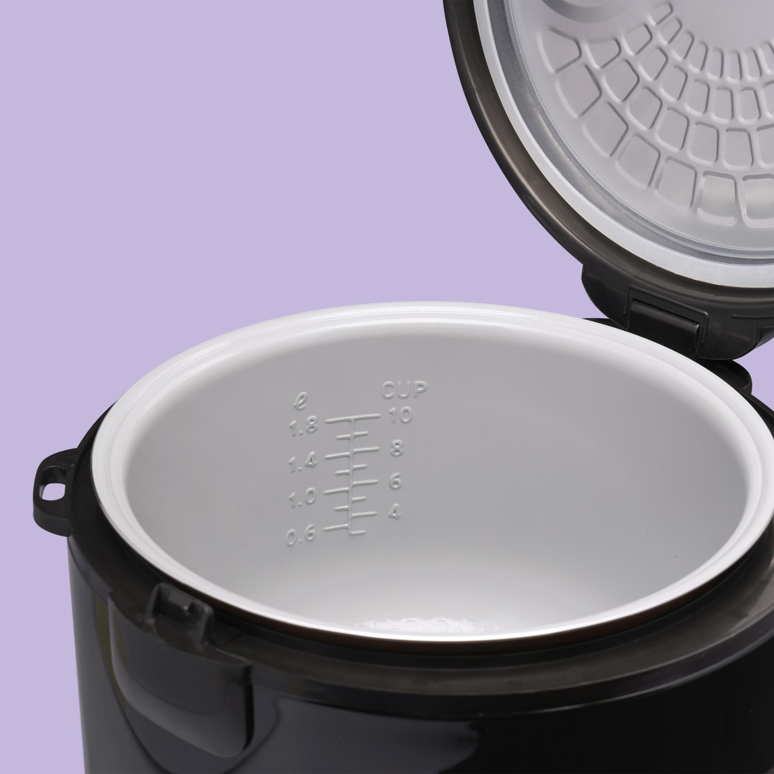 REISHUNGER Reiskocher Dampfgarer Keramikbeschichtung 1,2L Schwarz Warmhaltefunktion Dämpfeinsatz