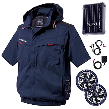 Amazon.co.jp: [村上被服] サイドファン半袖フードジャケット+