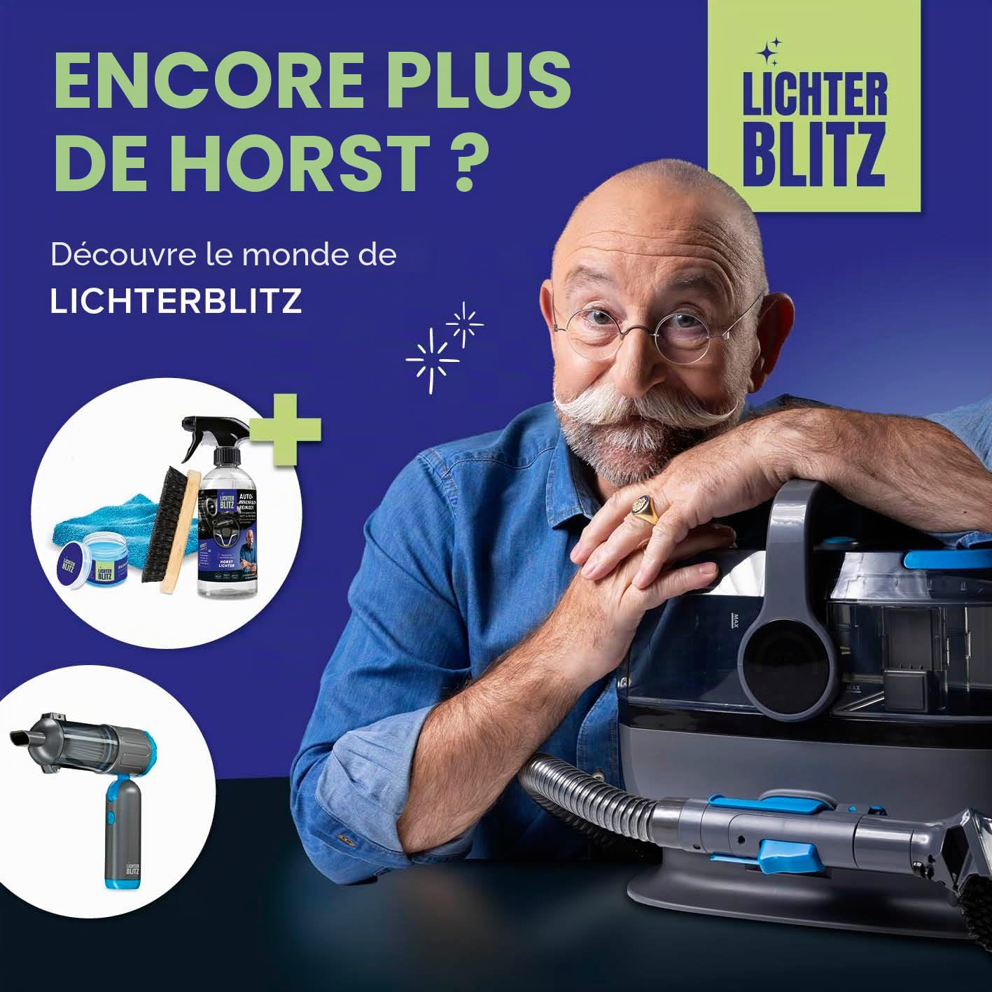 Set Complet de Nettoyage pour vitres | Nettoyage Professionnel des fenêtres | INCL. raclette pour vitres, Seau de 12 litres avec Support, raclette, Chiffon, Microfibre et Produit