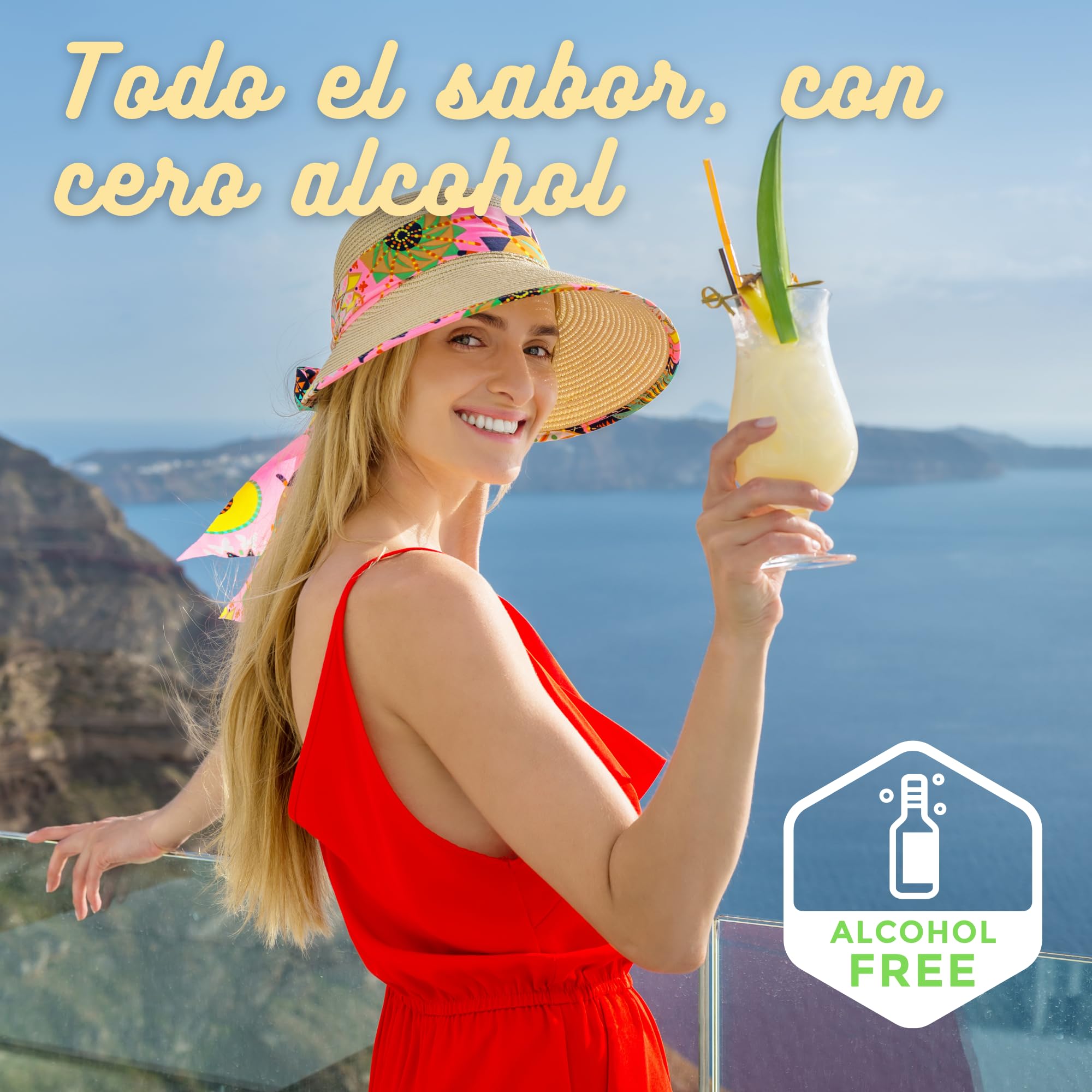 Piña Colada SIN ALCOHOL CHAPEAU – El sabor del Caribe, sin consecuencias | 3 L. Bag in Box Hexagonal | Sin azúcar añadido | Ideal para embarazadas, conductores y gente con buen gusto