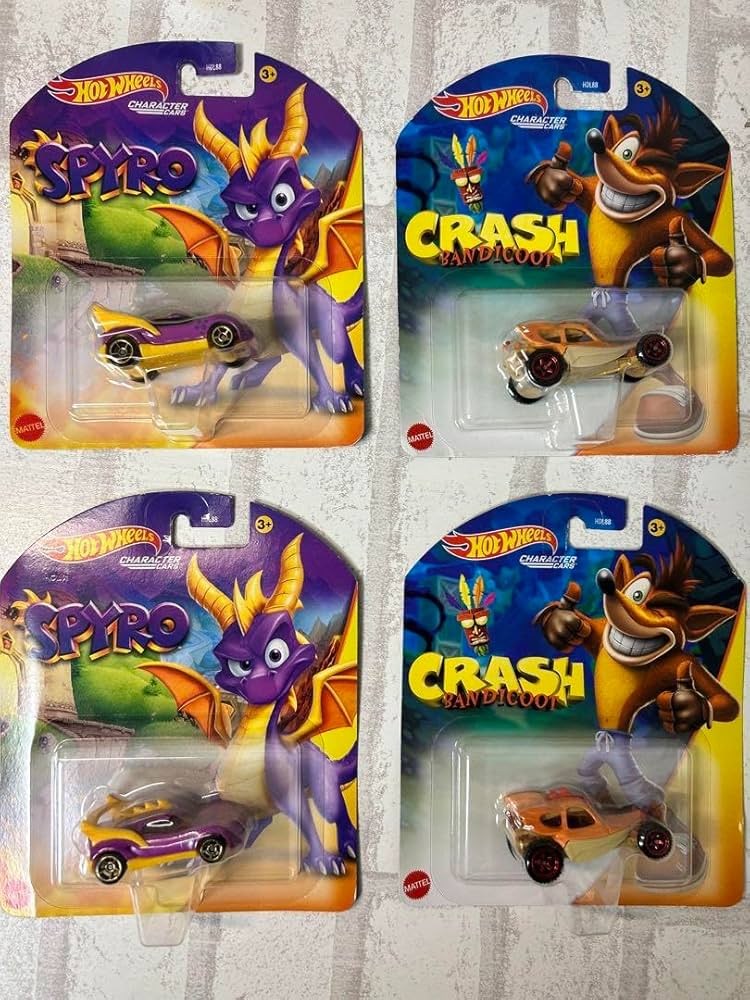 スパイロ　ホットウィール ホットウィール キャラクターカー スパイロ クラッシュバンディ