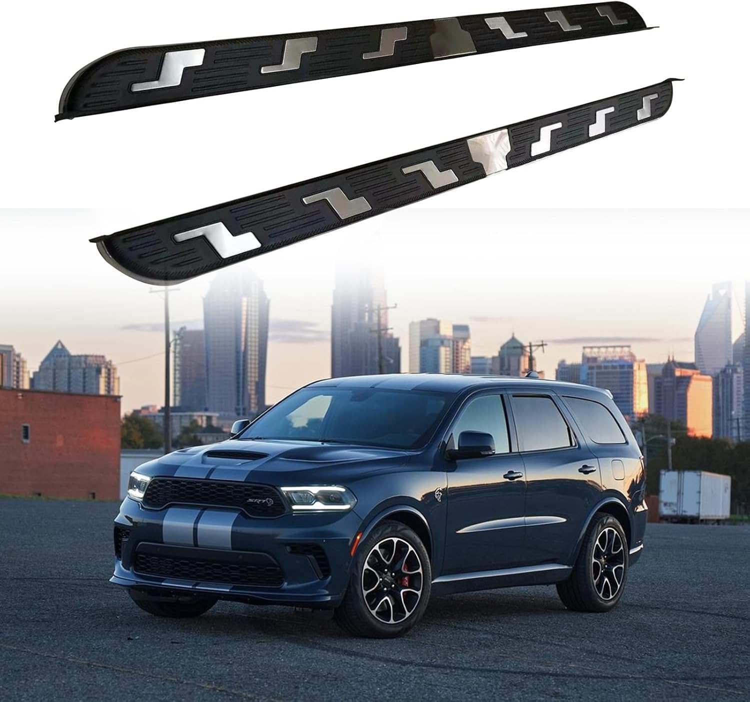 Including tariffs Stainless Running Board fits for Dodge Durango 2018-2025 Aluminum Side Step 2PCS with Brackets