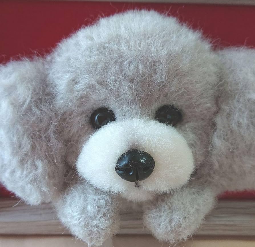 Amazon | 羊毛フェルト☆シルバートイプードル☆フレーム | 羊毛