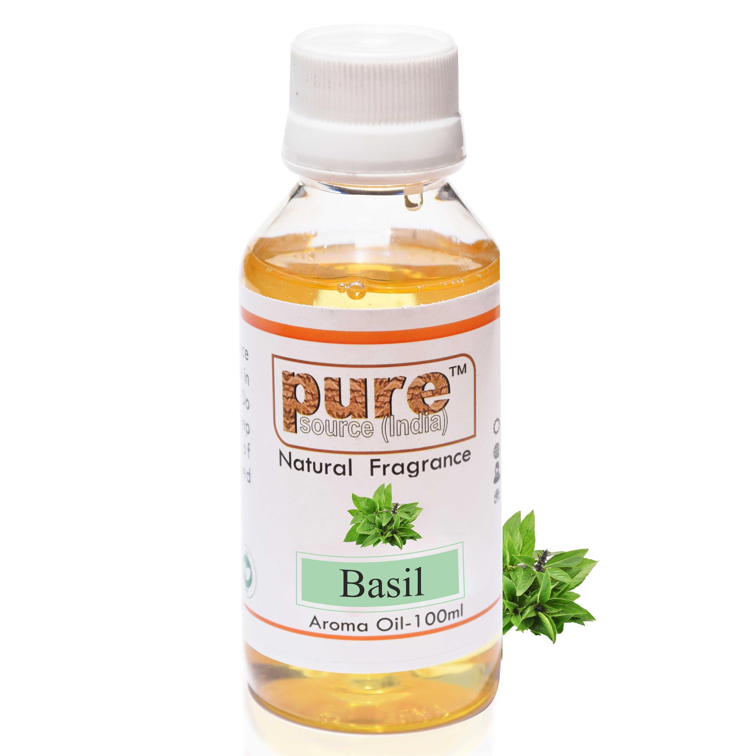 Pure Source India Aroma Oil for Home Fragrance | Best for Aromatherapy | Meditation | Used in Diffusers, Candles, Air Fresheners, Soaps (100ML) (BASIL) (B0D4MCTYQ3) Amazon Price History, Amazon Price Tracker