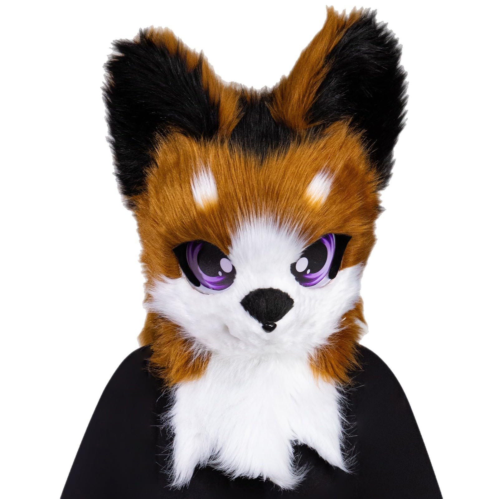 Limtula Furry Costume Fursuit Head Mask for Adults, Plush Animal Furry Mask Cosplay Accessories for Halloween Party and Masquerade