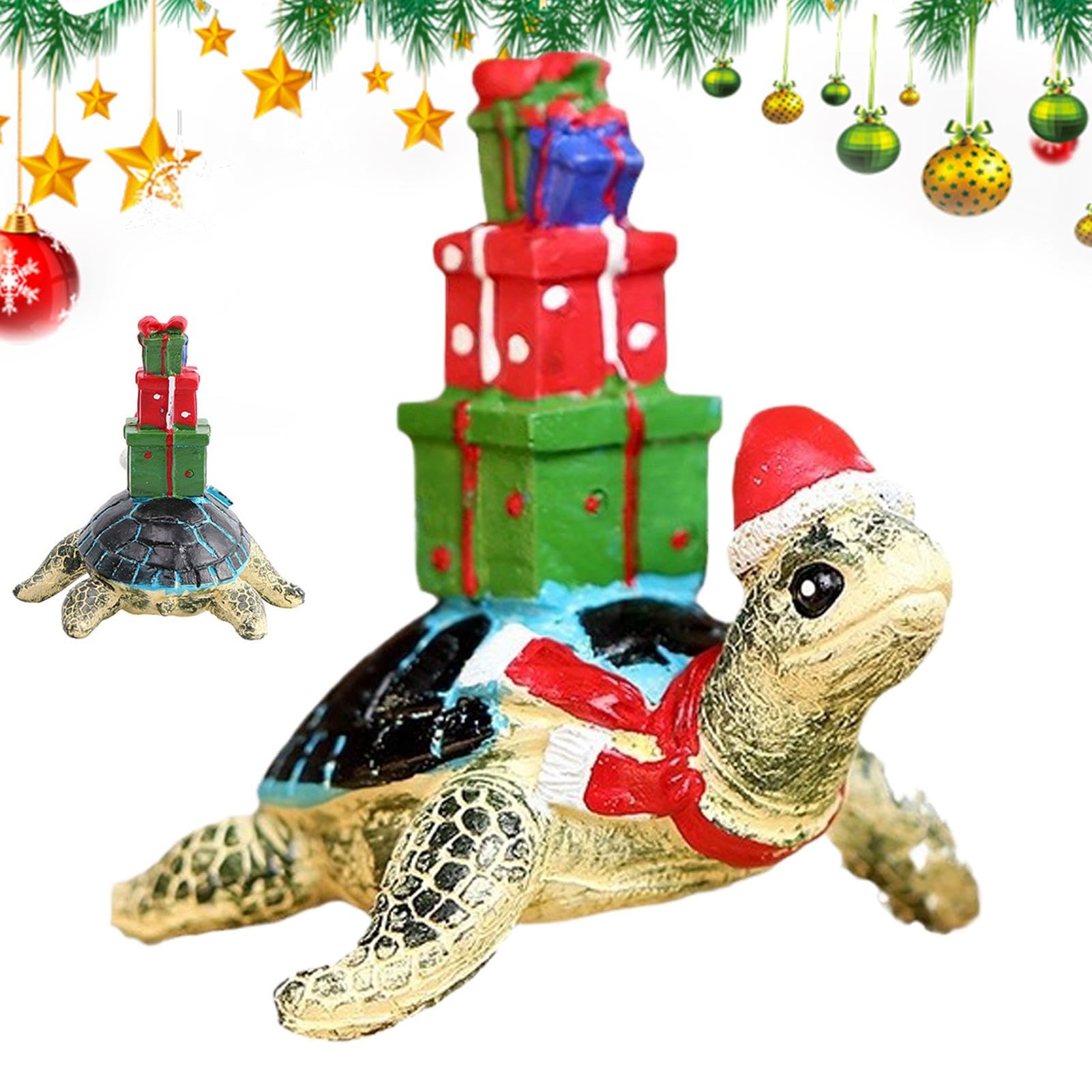 Ornements de dinosaures en résine et statue de Noël pour maison