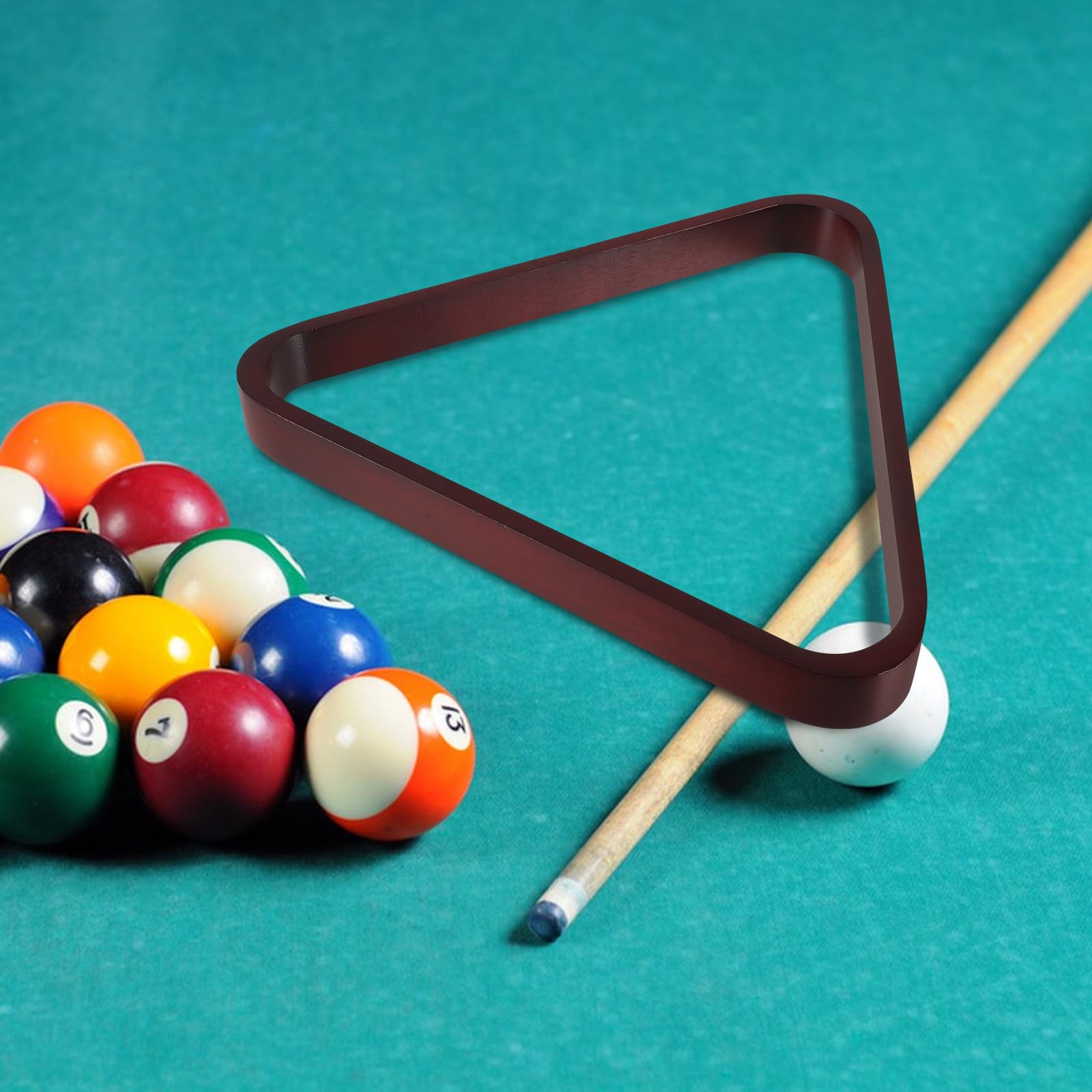 LABRIMP Billard Dreiecksständer 57,2mm Pool Triangel für Präzise Kugelplatzierung Stabiler Billardkugel Organizer für Snooker und Pool Geeignet für Spielzimmer und Clubs