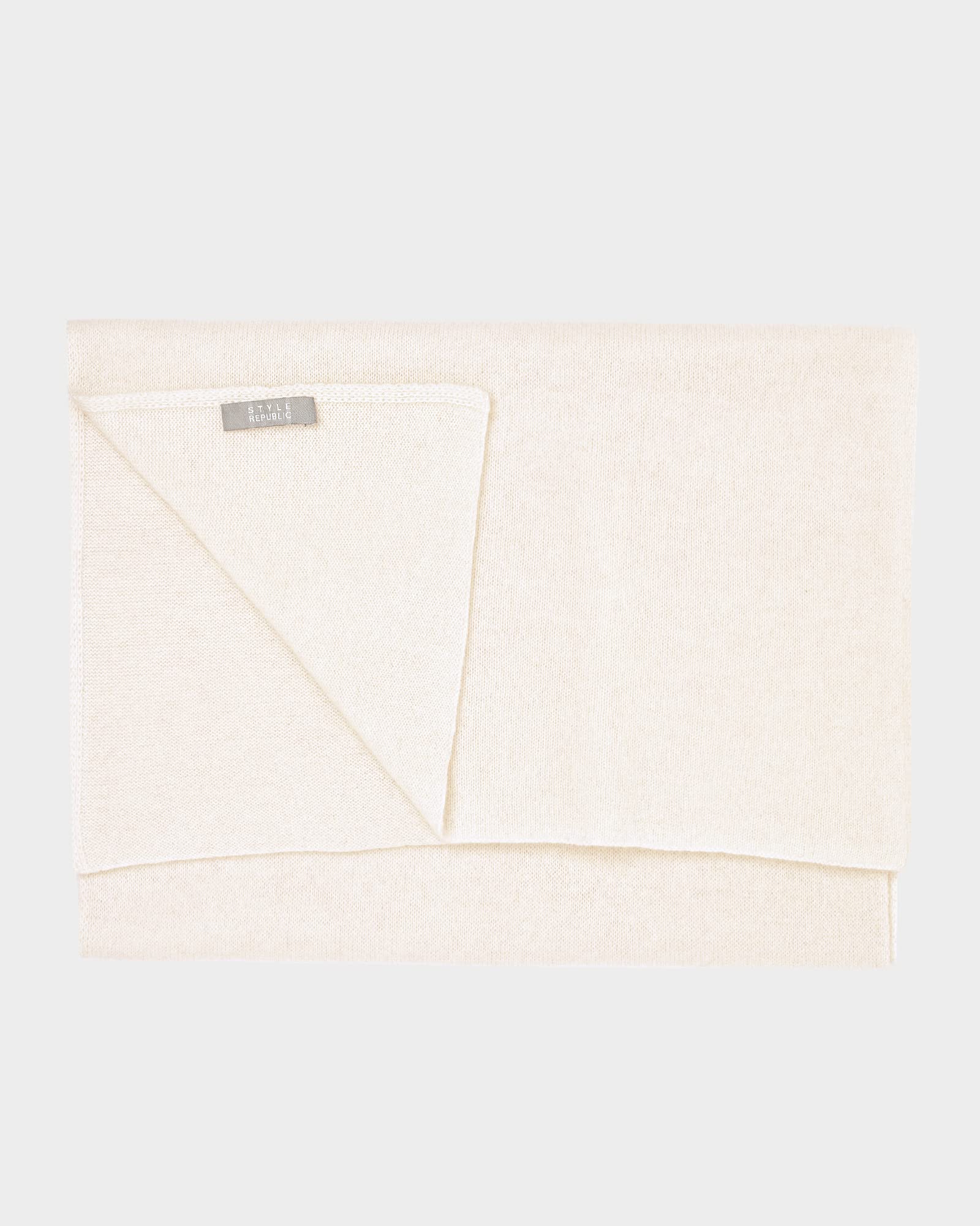 Style & Republic Damen Kaschmir Schal aus 100% Cashmere - dein kuscheliger Premium Strick-Schal für stilvolle Herbst- & Winter-Momente, ideale Größe 52 cm x 172 cm