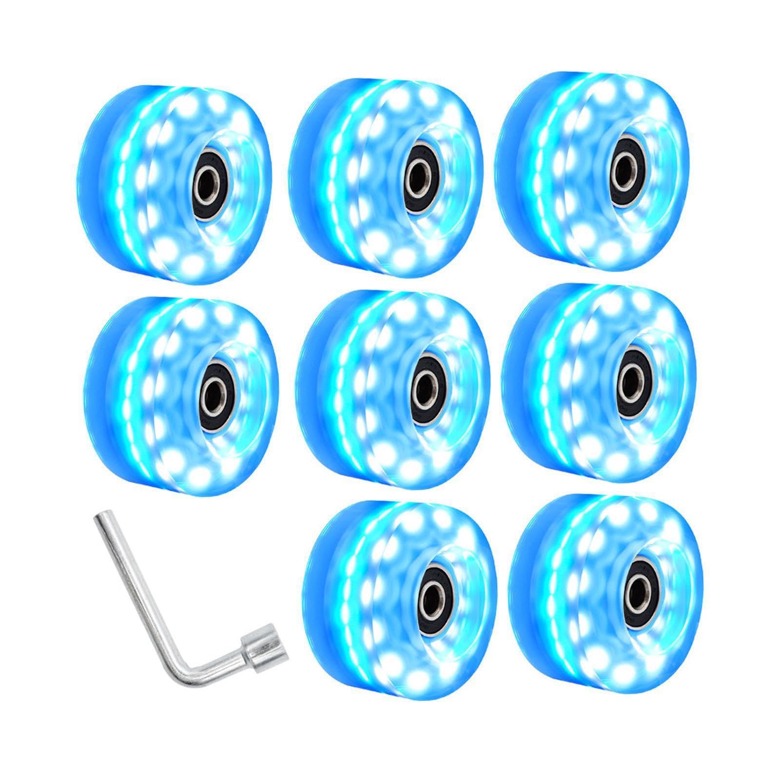 Las Ruedas Luminosas para patineta de,Azul,Diámetro 58 mm