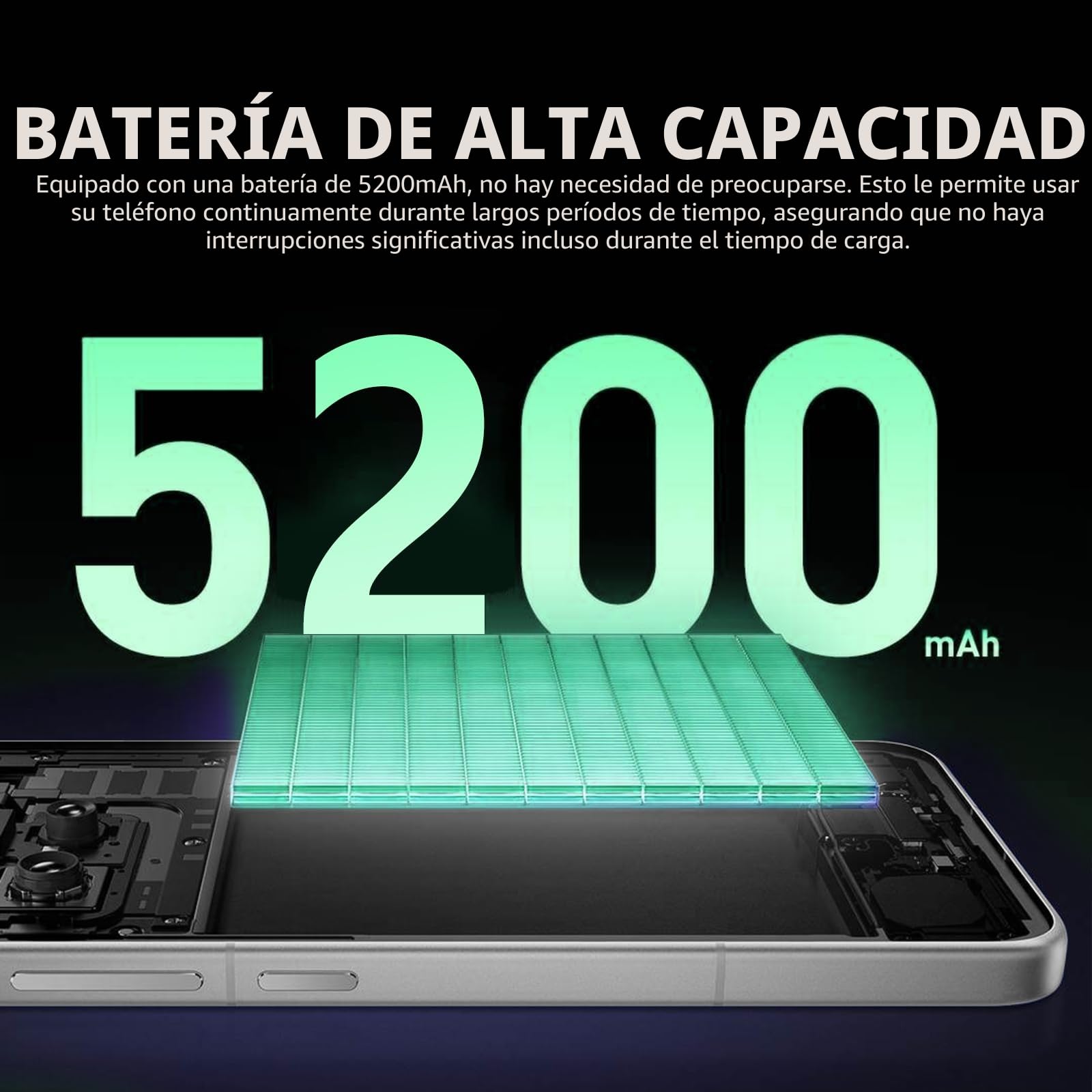 XIAOMI Redmi A5 Smartphone, 128GB ROM, 4GB de RAM, batería de 5200mAh, pantalla 120Hz 6.88", doble cámara AI de 32MP, procesador Octa-Core negro