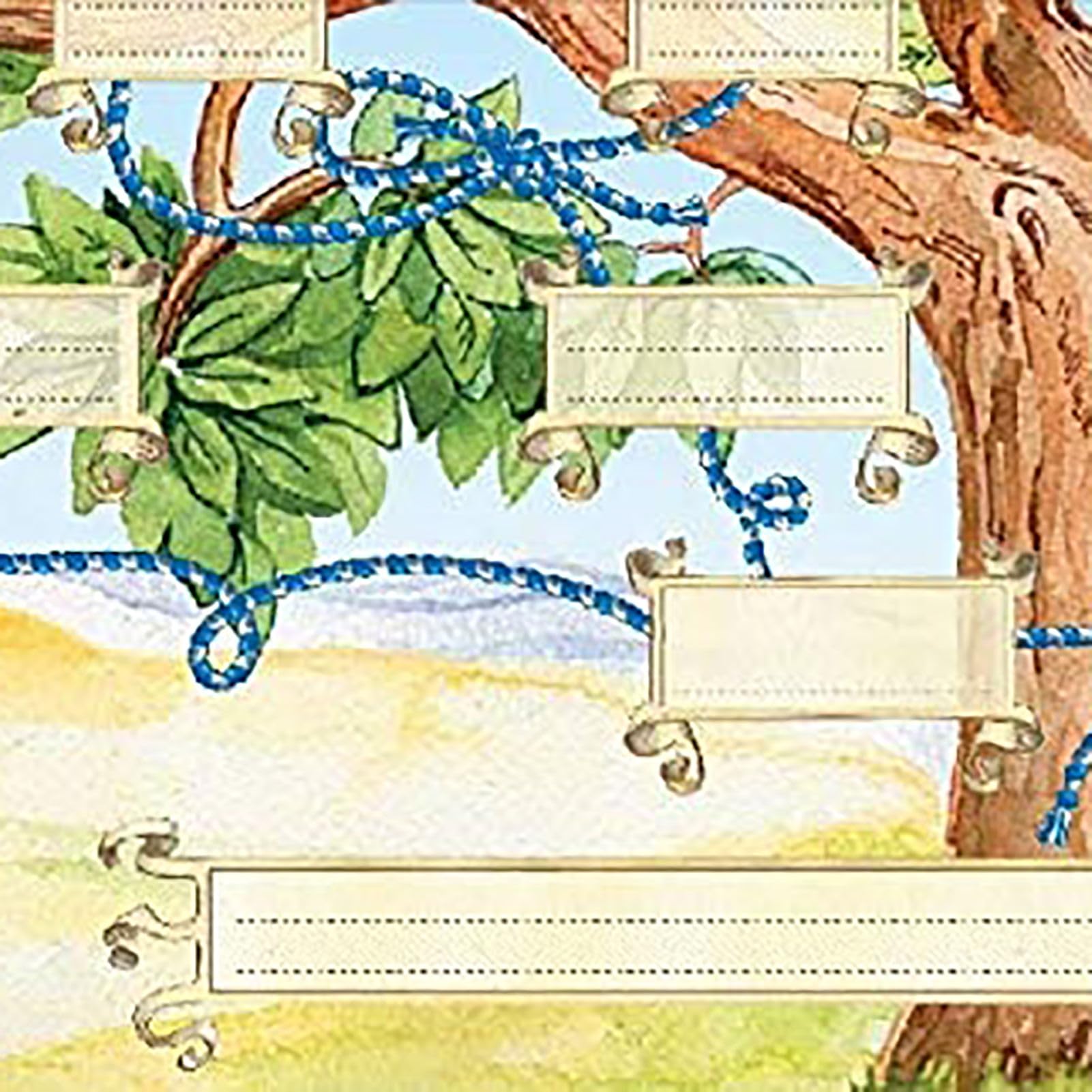 Plakat Drzewo Genealogiczne do Wypełnienia - Dekoracja Genealogiczna