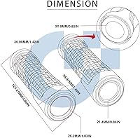 Vista 3 de Para Yamaha XTZ125 XTZ 125 XTZ-125 2003-2016 2004 2005 2006 2007 2008 Agarres de mano para manillar de motocicleta Tapones para manillar (color : 7)