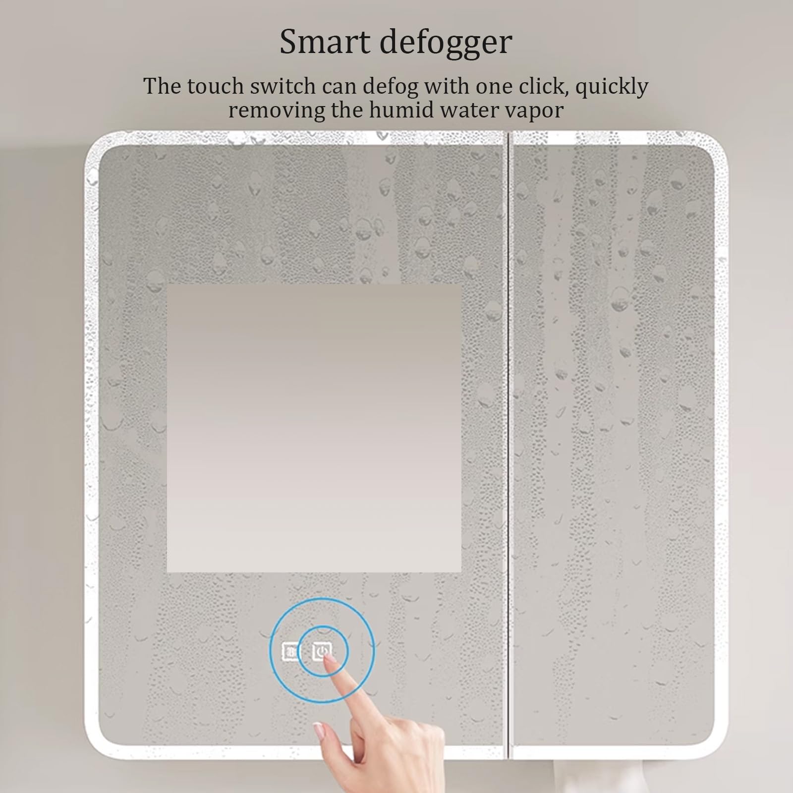 Inteligentna aluminiowa szafka z lustrem łukowym LED do łazienki – przeciwmgielna szafka na leki z przełącznikiem dotykowym, nowoczesny design i duże miejsce do przechowywania dla najwyższej wygody.